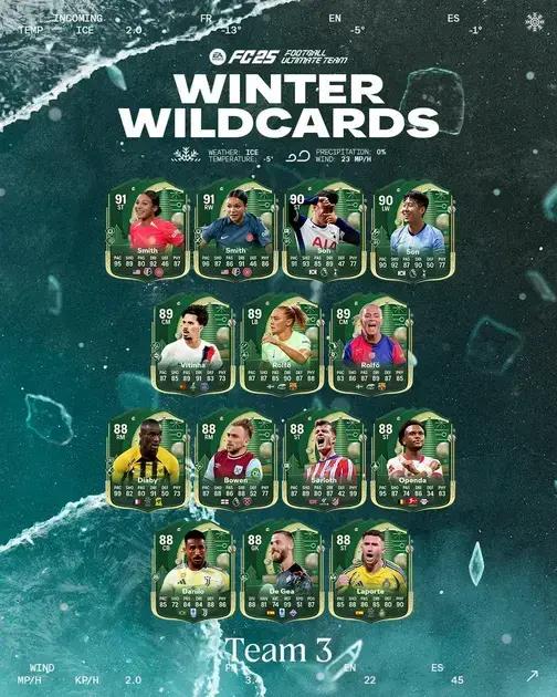 FC 25: Time 3 do Winter Wildcards Chega com Novidades