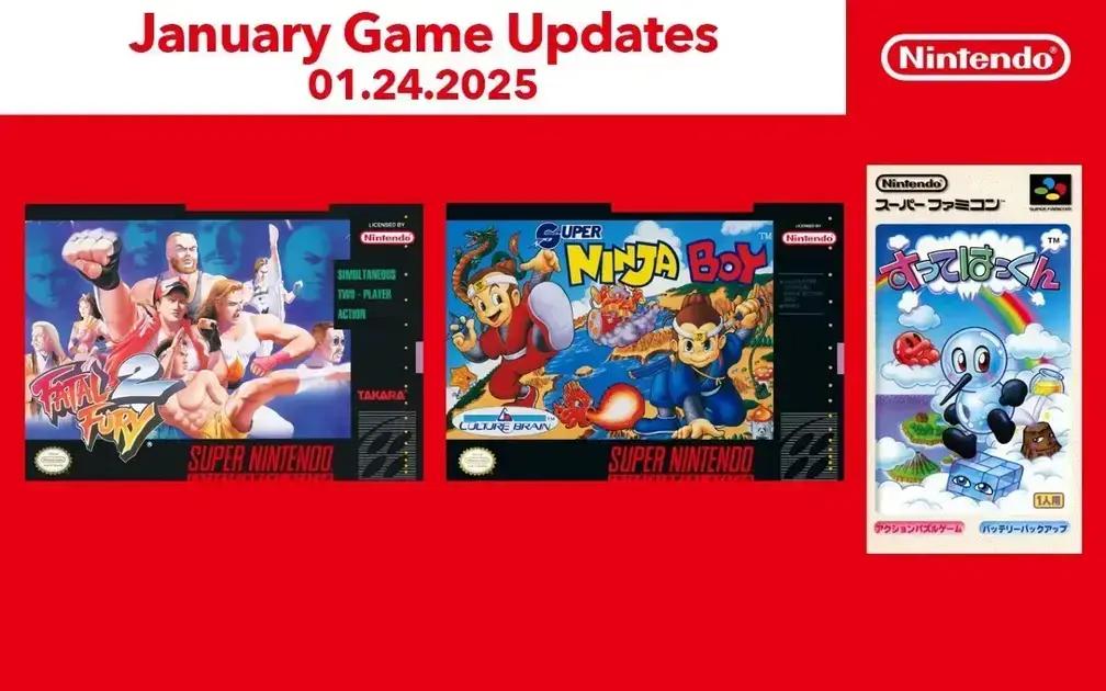 3 Novos Jogos de SNES no Nintendo Switch Online