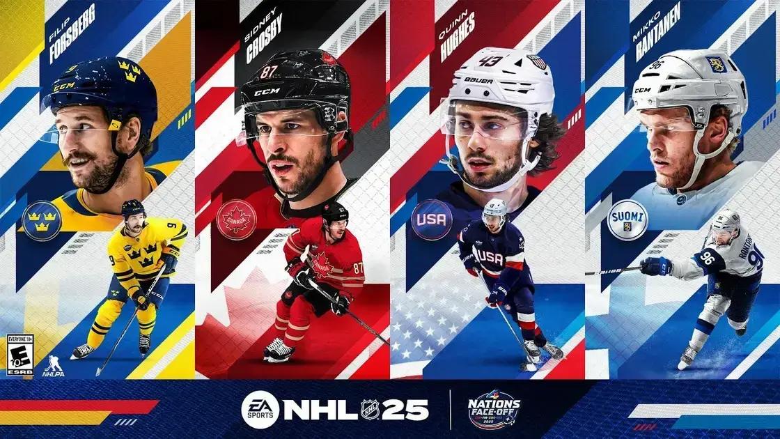 4 Nations Face-Off: NHL 25 Inova com Novo Modo