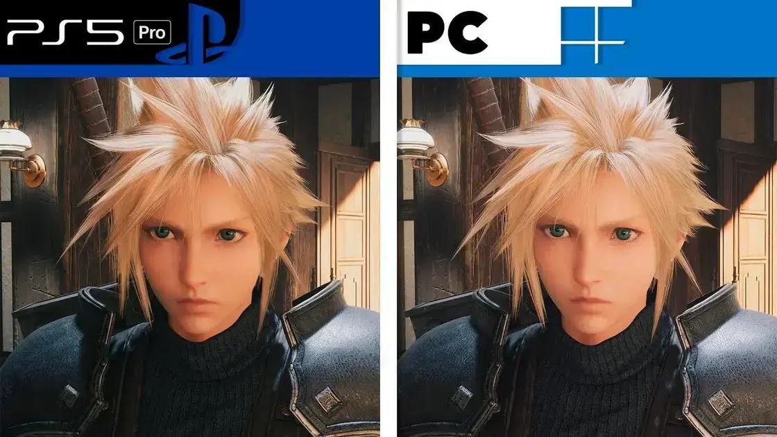 Comparativo: PS5 Pro vs PC em Final Fantasy VII Rebirth