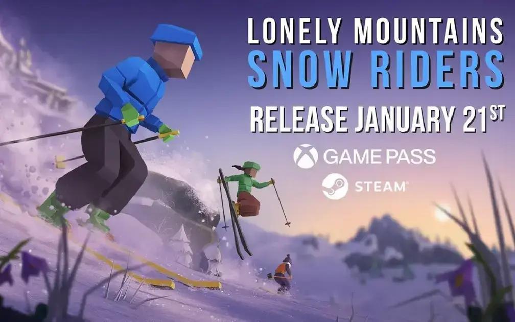 Lonely Mountains: Snow Riders Chega ao Xbox Game Pass em 21 de Janeiro