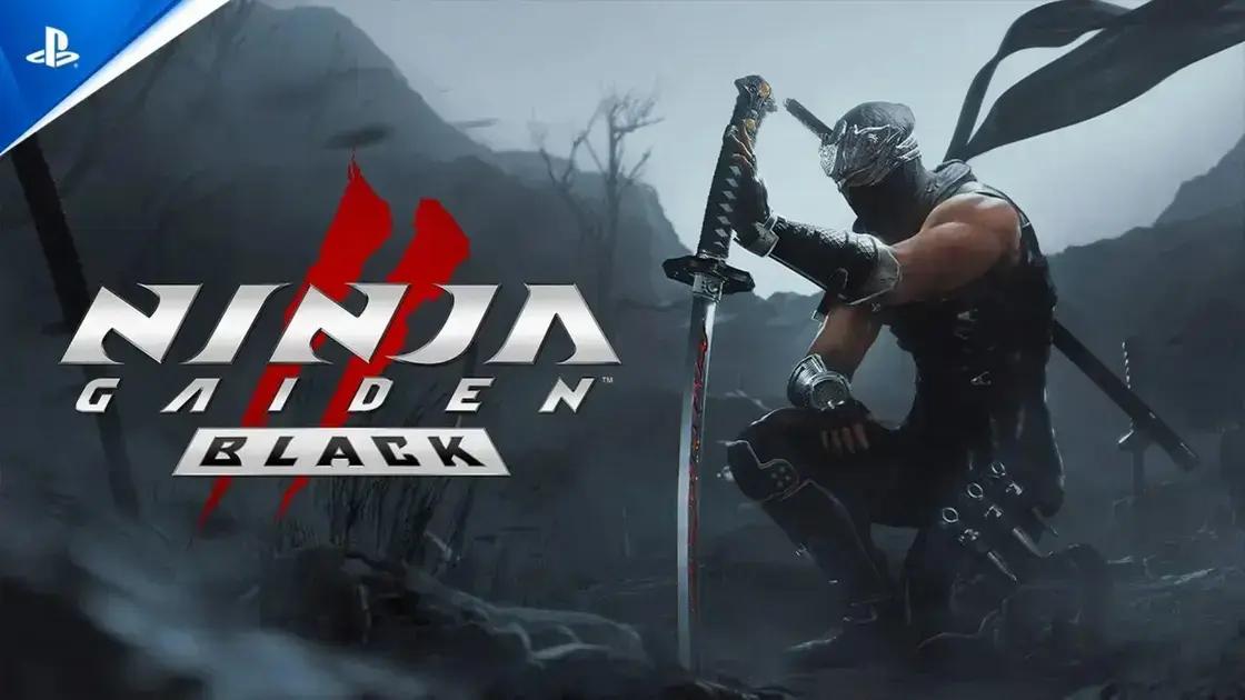 Mídia Física de Ninja Gaiden 2 Black Exclusiva para PS5