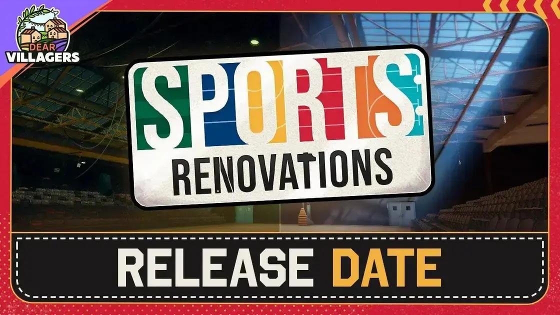 Sports: Renovations chega em março para PS5 e Xbox