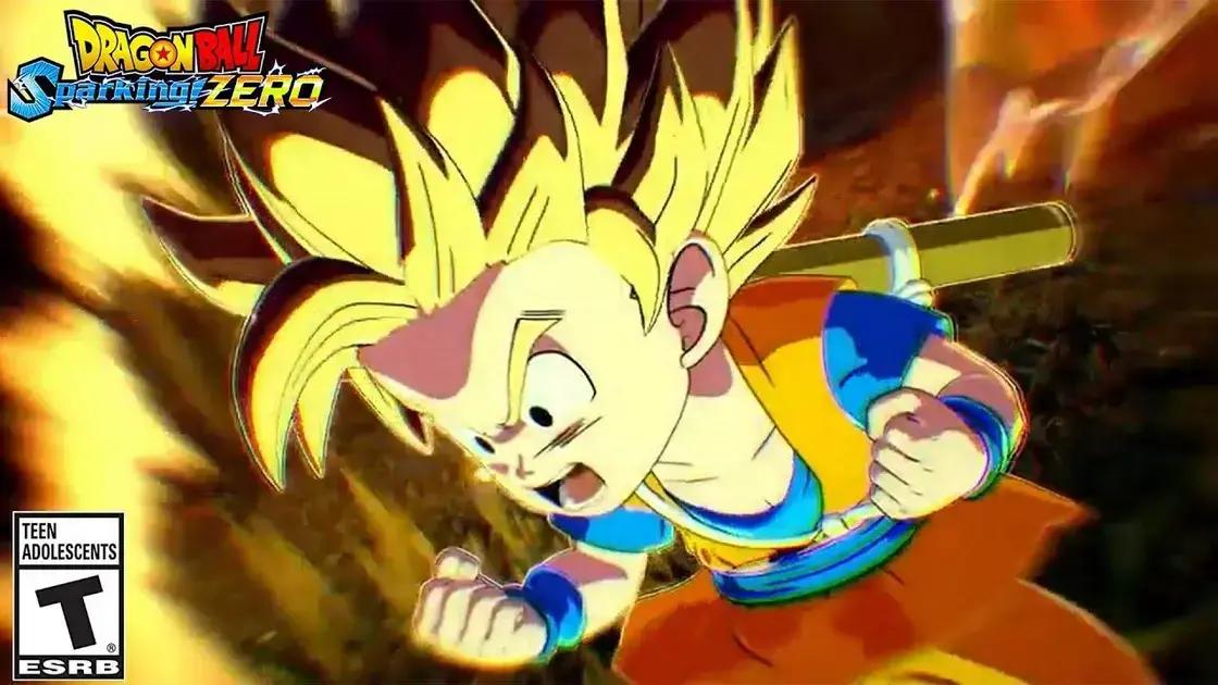 DLC 2 de Dragon Ball: Sparking! Zero chega em abril com Goku Super Sayajin