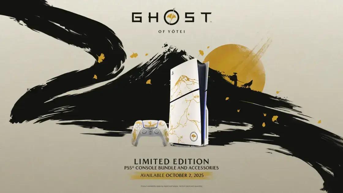 3 Designs Incríveis do Console PS5 Ghost of Yōtei que Você Precisa Conhecer