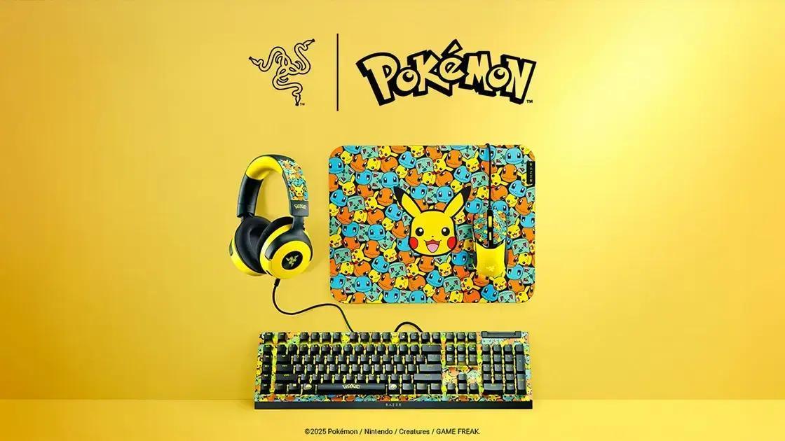 5 Novos Periféricos Razer Pokémon para Treinadores Clássicos
