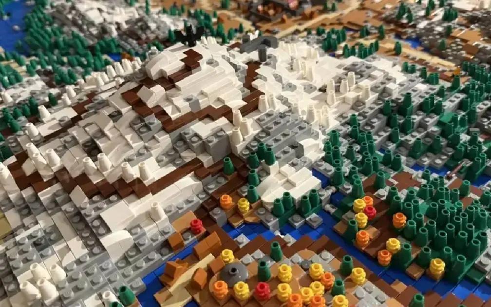 Mapa de Skyrim em LEGO: 70 mil peças e recorde mundial!